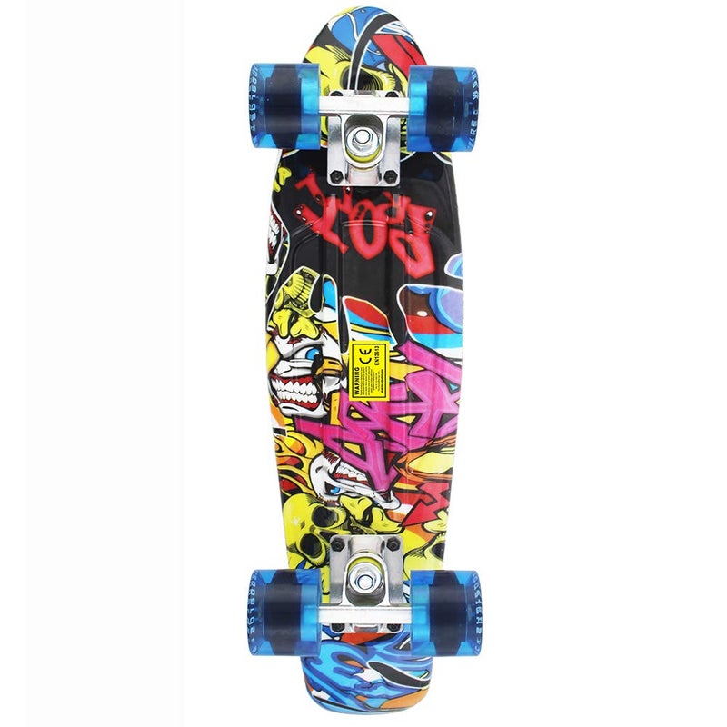 Meketec Skateboard Toddler 22 inch Complete Mini Cruiser Boys Skateboards for Kids Girl Youth Beginner Children Teenagers Adults Dog(Joker) - Image 3
